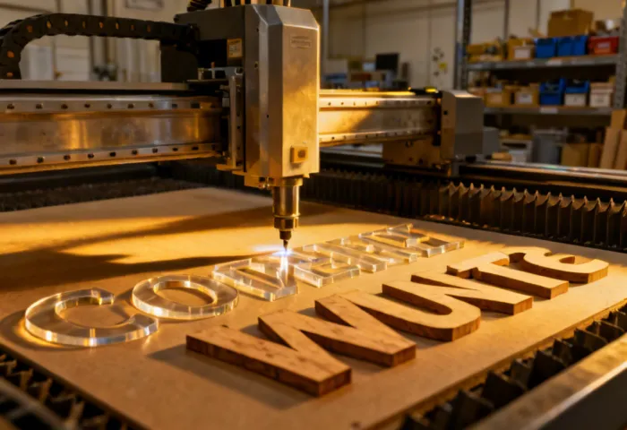 Laser Cut Signage Production